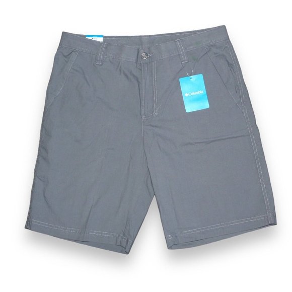 Columbia Men's Washed Out Short, Grey Ash, New With Tags - Picture 2 of 14
